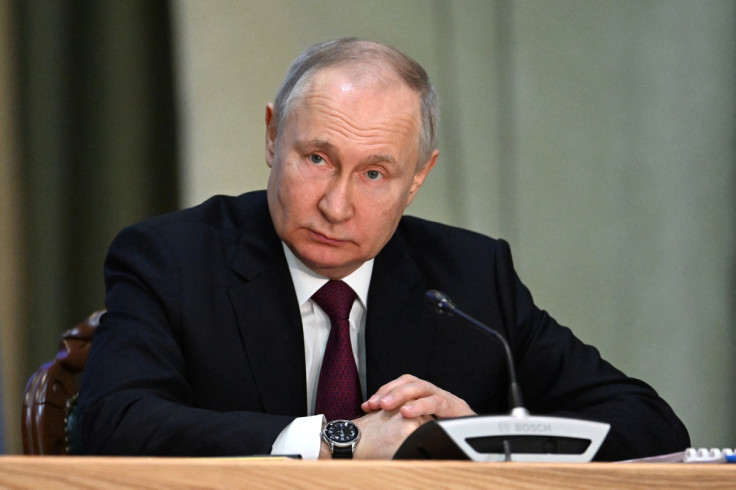 Presiden Rusia Putin menghadiri pertemuan kolegium Jaksa Agung di Moskow