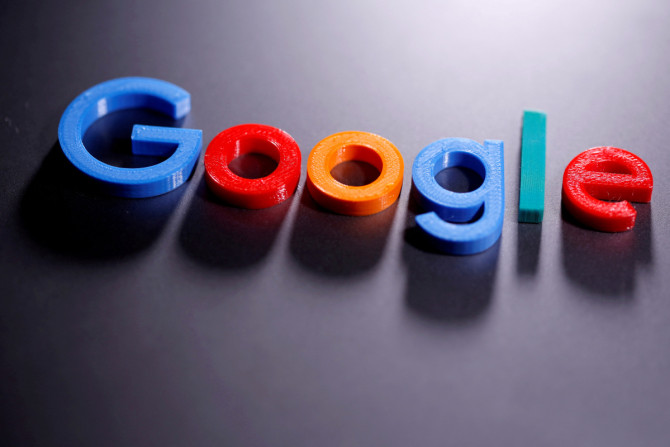 Logo Google cetakan 3D terlihat dalam ilustrasi ini