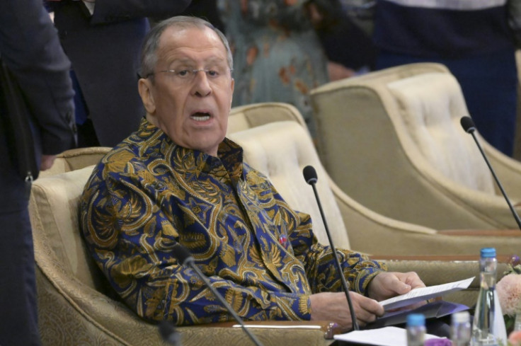 Menteri Luar Negeri Rusia Sergei Lavrov menghadiri Forum Regional Perhimpunan Bangsa-Bangsa Asia Tenggara (ASEAN) di Jakarta